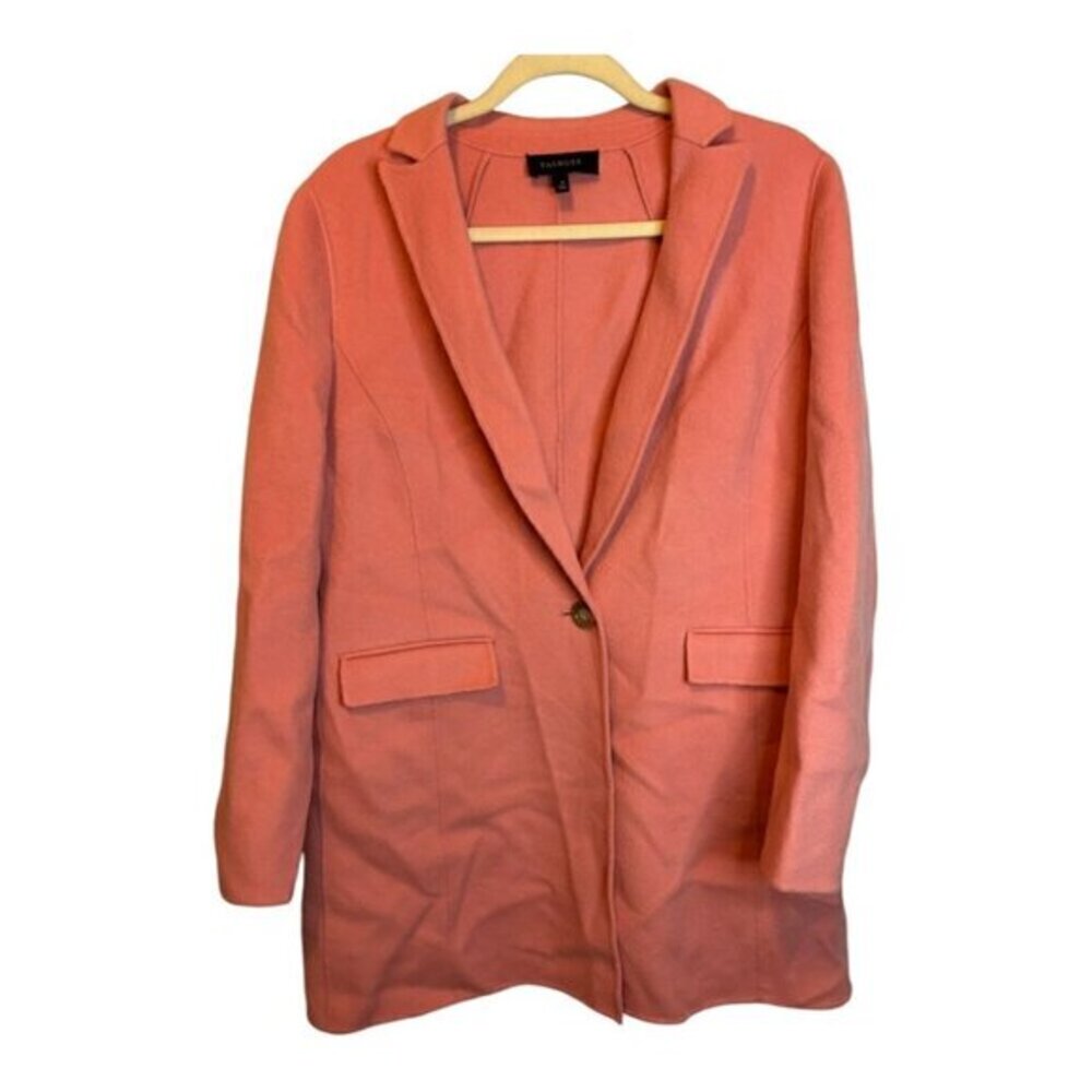 Talbots Coat Women's Size 12 Wool Office Plus Size Winter Pink‎